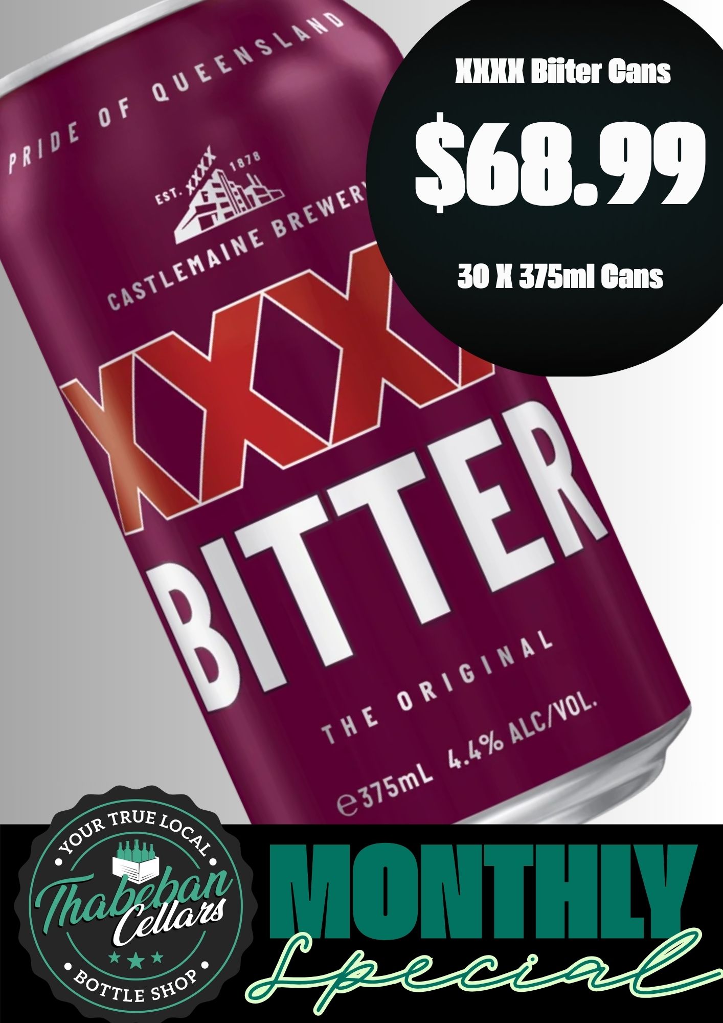 XXXX Bitter cans